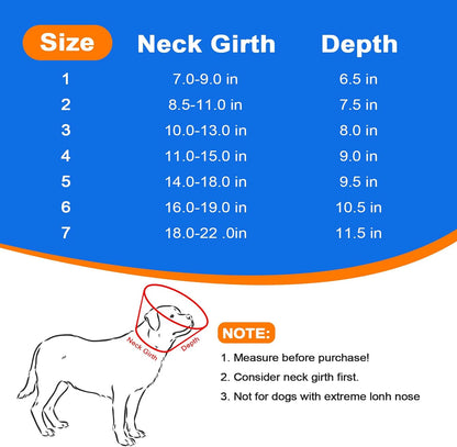 Dog Cone Collar to Stop Licking,Soft Mesh Recovery Collar After Surgery for Large Medium Small Dogs, Alternative to Elizabeth Cone of Shame (7,Grey)