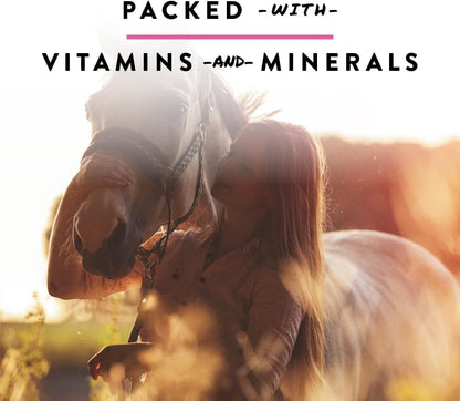 Manna Pro Bite-Size Nuggets for Horses, Pocket Sized Training Horse Treats, Peppermint Flavored Treats, Packs with Vitamins & Minerals, Great Taste Guaranteed, 4 lbs