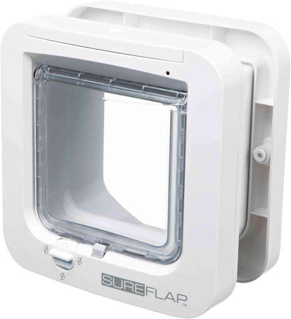 SureFlap - Sure Petcare Microchip Cat Flap, White, Scans Pet's ID on Entry, Check Your Cat's Size,Flap Opening is 4 3/4” (H) by 5 5/8” (W)