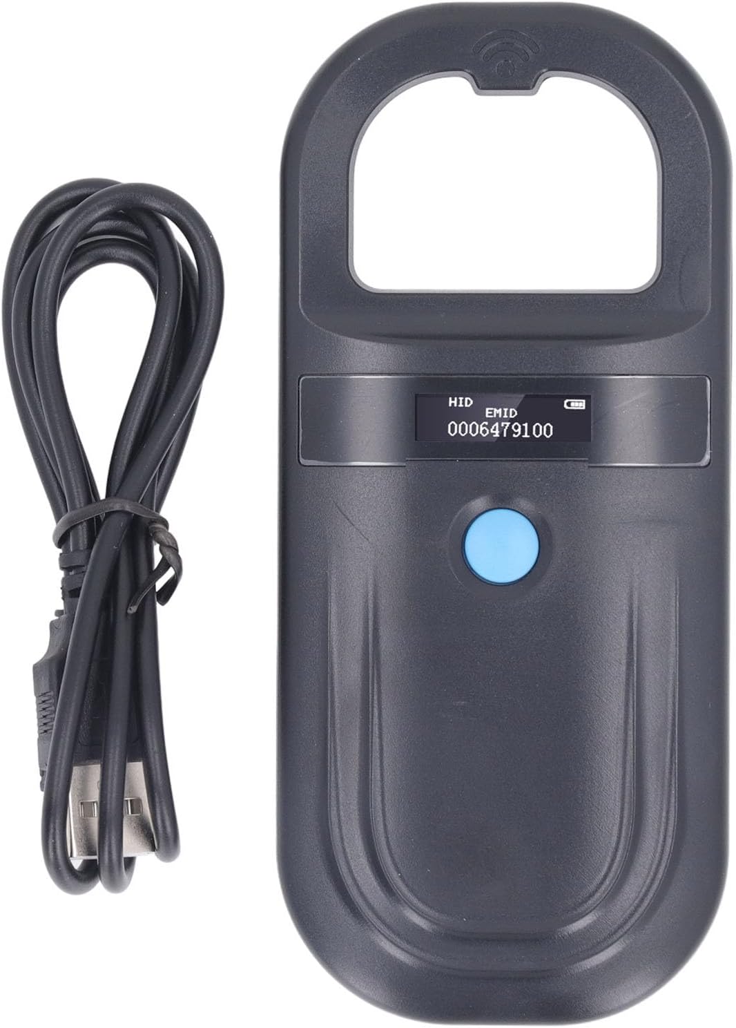 Portable Pet Tag Chip Scanner with OLED Display Screen for Railway Inspection 800mAh Battery