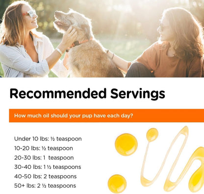 Nutri-Vet Fish Oil - Dog Skin & Coat Supplement - Omega 3 Fish Oil - Promotes Joint Health - 12oz