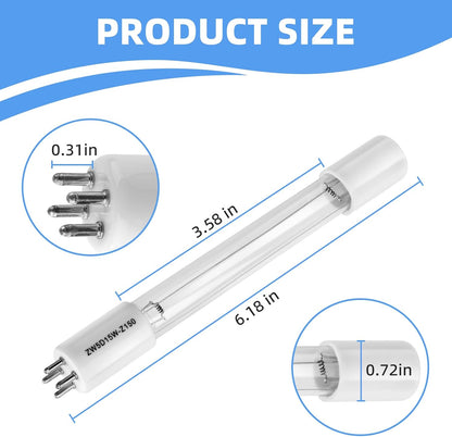 5W Light Bulb Replacement for COODIA 5W Filter Pump - Aquarium Bulb Compatible with Sunsun CUV-305, CUV-505, JUP-02 Filter