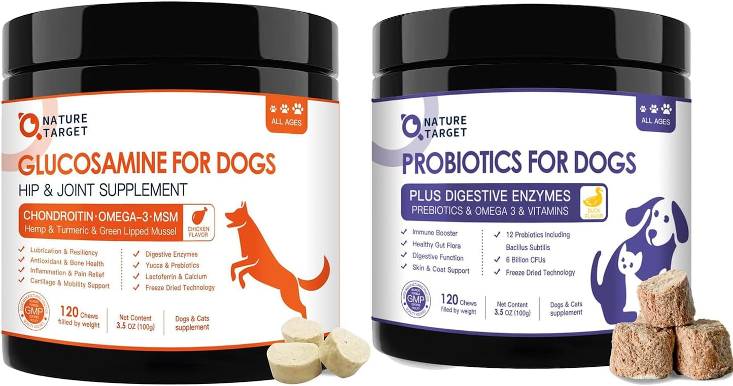 Glucosamine and Probiotics for Dogs