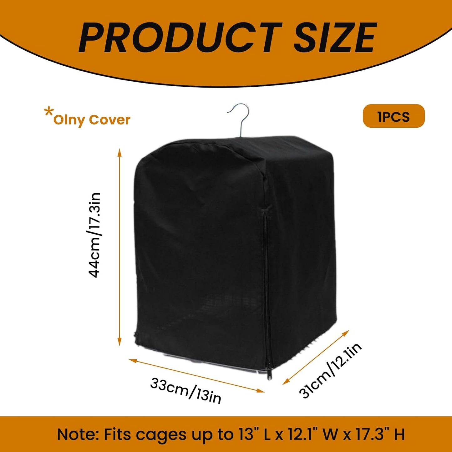 Bird Cage Cover for Night, Bird Cage Cover Shield, Black-Out Birdcage Cover, Good Night Windproof Light-Proof Cage Accessories for Parakeets Lovebirds Parrot (Only Covers)