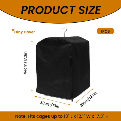 Bird Cage Cover for Night, Bird Cage Cover Shield, Black-Out Birdcage Cover, Good Night Windproof Light-Proof Cage Accessories for Parakeets Lovebirds Parrot (Only Covers)