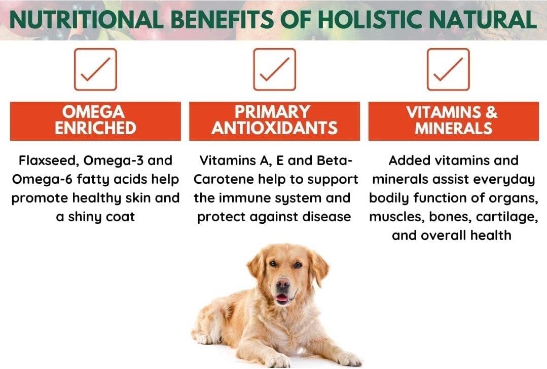 Bench & Field Holistic Natural Adult Dry Dog Food, Chicken Meal and Brown Rice Recipe 6.6 lb Bag (Pack of 1)