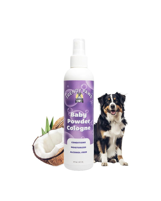 Baby Powder Cologne. Naturally-Derived Baby Power Sent for Dogs Made with Coconut and Palm