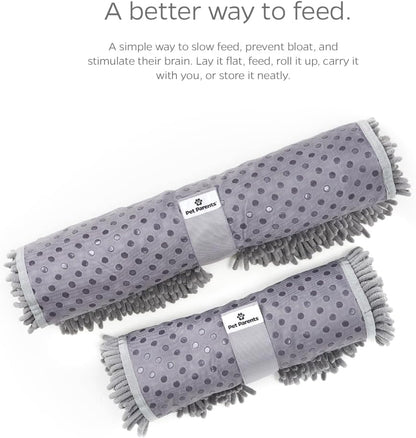 Pet Parents Forager Slow Feeder Dog Bowl & Snuffle Mat - SoftSnout, Non-Slip Backing (Forest 12")