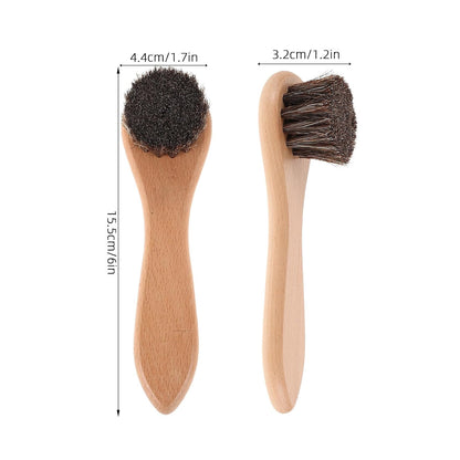 2Pcs Small Pet Grooming Brush Set with Soft Bristles and Wood Handle, 4-Inch Bathing and Cleaning Tool for Hamsters, Guinea Pigs, Rabbits, and Small Animals