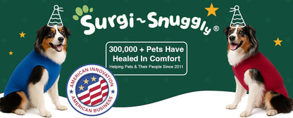 SurgiSnuggly Veterinary Invented Dog Surgical Recovery Suit for Female or Male Dogs,Spay, Neuter Onesie, The Original Surgical Recovery Bodysuit for After Surgery Small, Medium, Large Dogs LL BB EC