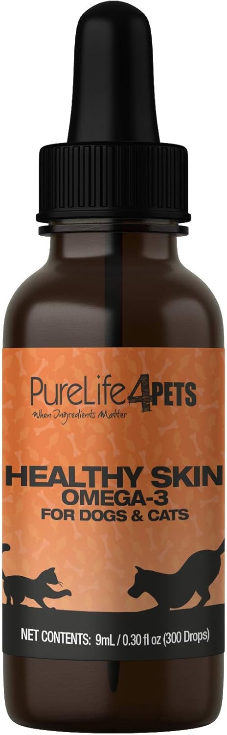 PureLife 4 Pets Healthy Skin Omega-3 for Dogs and Cats