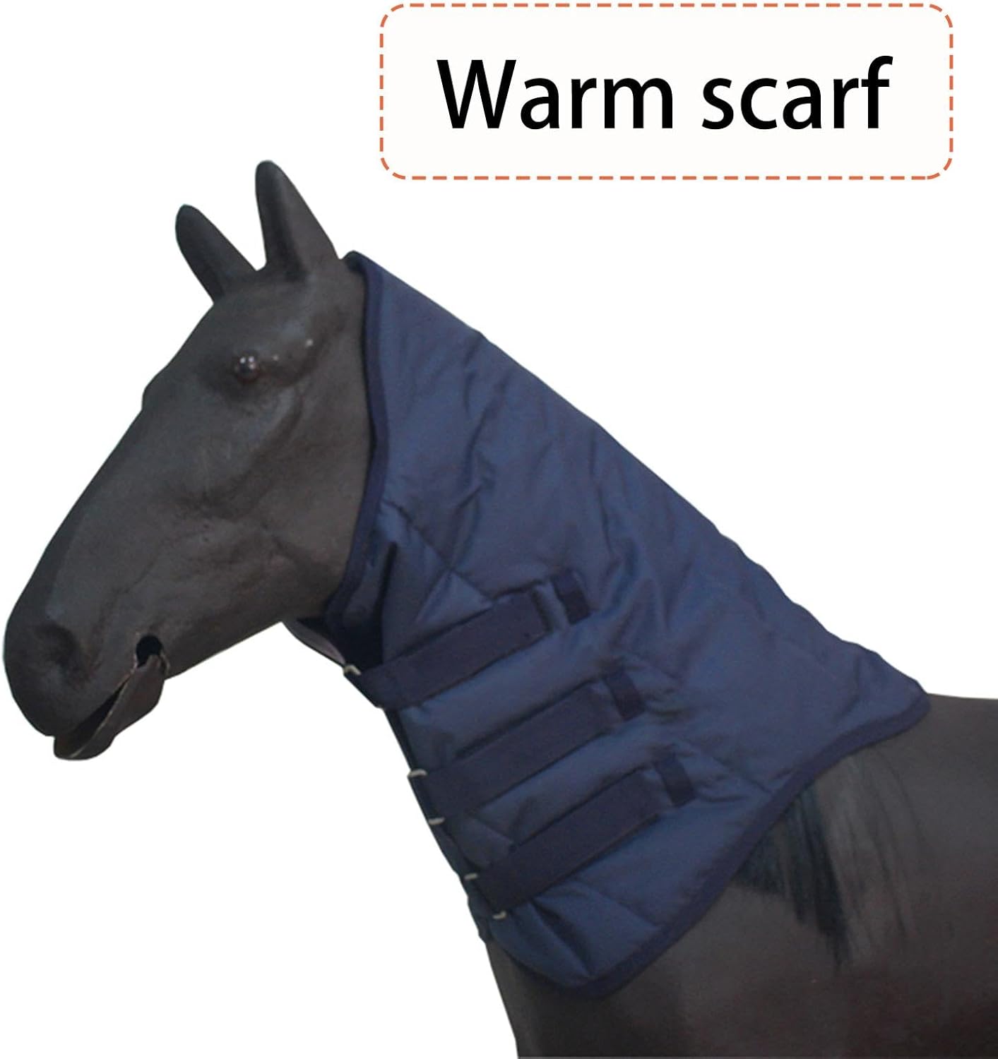 Cover Neck Wrap with 3 Adjustable Straps with Fill 600D Oxford Cloth Winter, Blue