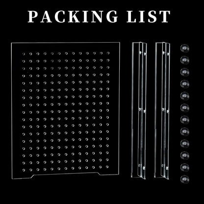 Fish Tank Divider, Transparent Acrylic Separator Plate with Suction Cups for Aquarium, Aquarium Divider Grid, Fish Tank Accessories