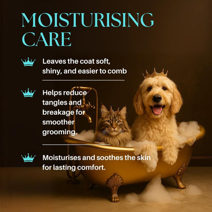 Barkin & Meowson Moisturizing Conditioner for Dogs & Cats 350ml / 11.83 fl.oz - Argan Oil & Keratin, Pet-Friendly Scent