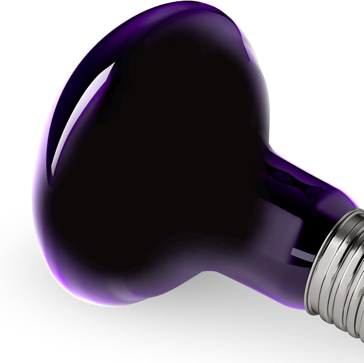 60W Reptile Night Light Bulb, UVA Heat Lamp – Simulated Natural Moonlight Purple Basking Bulb for Bearded Dragon, Lizard, Snake, Turtle, Chameleon, Amphibians, Aquarium & Terrarium Use