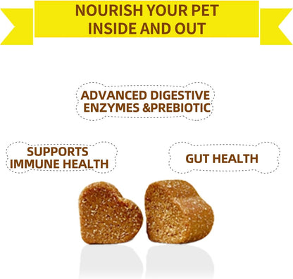 Probiotics for Dogs - Grain Free Digestive Support for Gut Health & Skin Comfort - Delicious Soft Treats with Prebiotics for Puppy, Adult & Senior Dog
