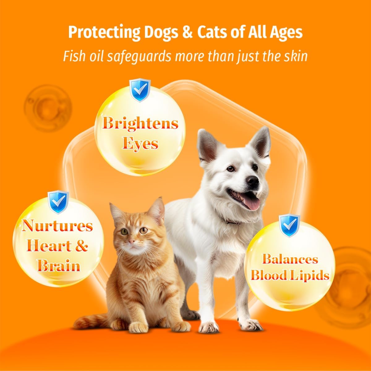 Fish Oil for Dogs, Wild Alaskan Salmon Oil for Dogs & Cats, Fish Oil, Omega 3 EPA DHA, Less Shedding, Promotes Heart, Itching, Healthy Skin and Coat, Joint & Immune Health, 10.15 oz Liquid