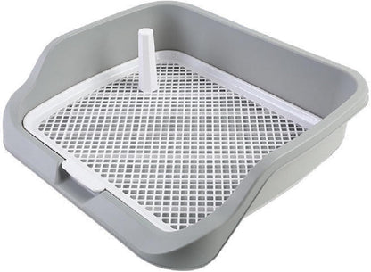 Dog Pee Pad Holder, XL Puppy Potty Training Tray, Indoor Dog Litter Box with Secure Pad Lock, Puppy Pads Holder for Small/Medium/Large Dogs, 21.6" x 17.7