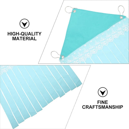 Kisangel Hamster Huts and Guinea Pig Hideout Hammock Polar Fleece, Small Animal Nest for Cage Corner, Mint Green Concealed Pet Shelter for Hamsters and