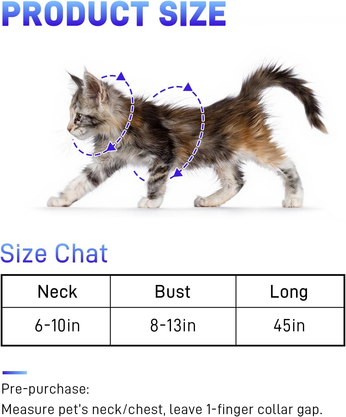 3 Pack Cat Leash and Harness Set, Lightweight Adjustable Collar Escape Proof for Cats