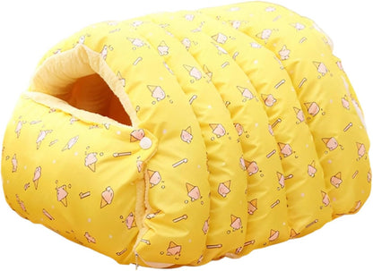 Cat Bed, Removable Warm Soft House, Semi Enclosed Washable Cat Sleeping, and Sturdy Design, Provides Comfort and Warmth, Pet Bed, Small Dog Kitten Home Travel Bedroom Living Room