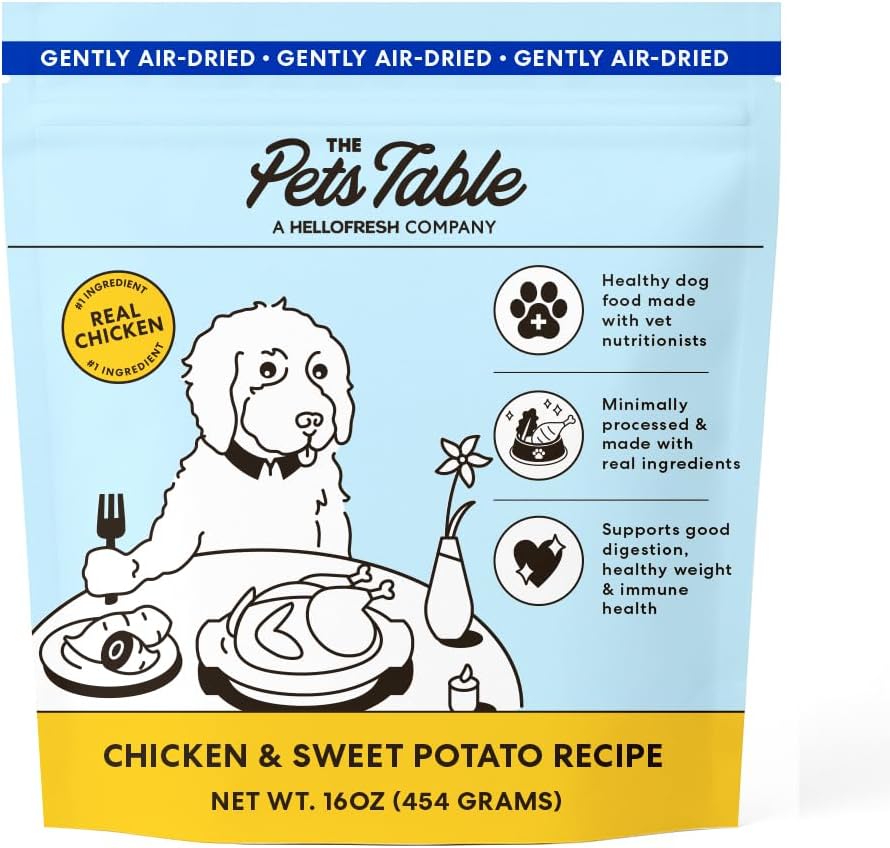 The Pets Table Chicken & Sweet Potato Air Dried Dog Food, 1 lb / 16 oz Bag