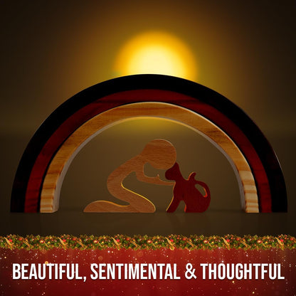 Capti Rainbow Bridge Cat Memorial Gifts - I'll Meet You at The Rainbow Bridge - Pet Loss Gifts, Bereavement, Sympathy Keepsake Cat Mom Gifts for Loss of Pet