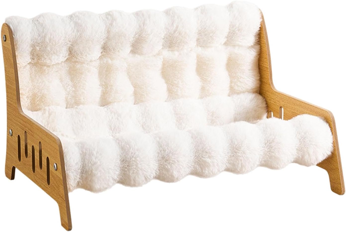 Cat Sofa Bed Chair Wooden Frame Pet Sleeping Beds Cat Couch Puppy Kennel, XXL