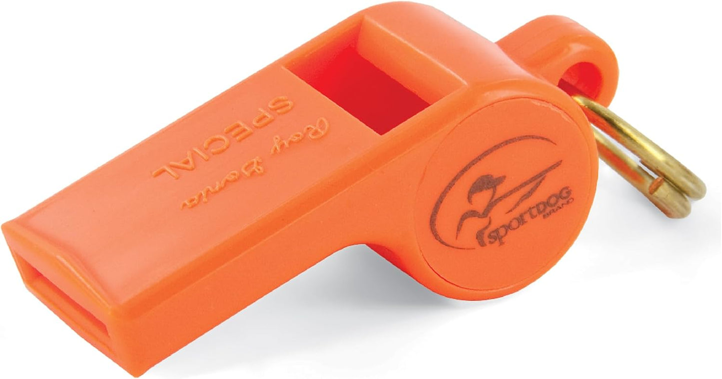 SportDOG Brand Roy Gonia Special Whistle Without Pea - Hunting Dog Training Whistle with Easy-to-Blow Design - Orange