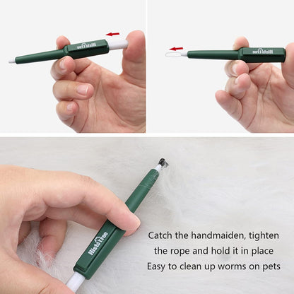 Pets Lice Catching Pen Portable Dog Ticks Removal Tweezer Pet Grooming Supplies Puller Removal Easy to Use