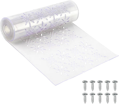 7.87 in x 5.9ft Dog Door Replacement Flaps, Plastic Vinyl Door Strips, Doghouse or Kennel Doors Flap, Transparent Dog House Doors Flap Strips for DIY Cat or Dogs