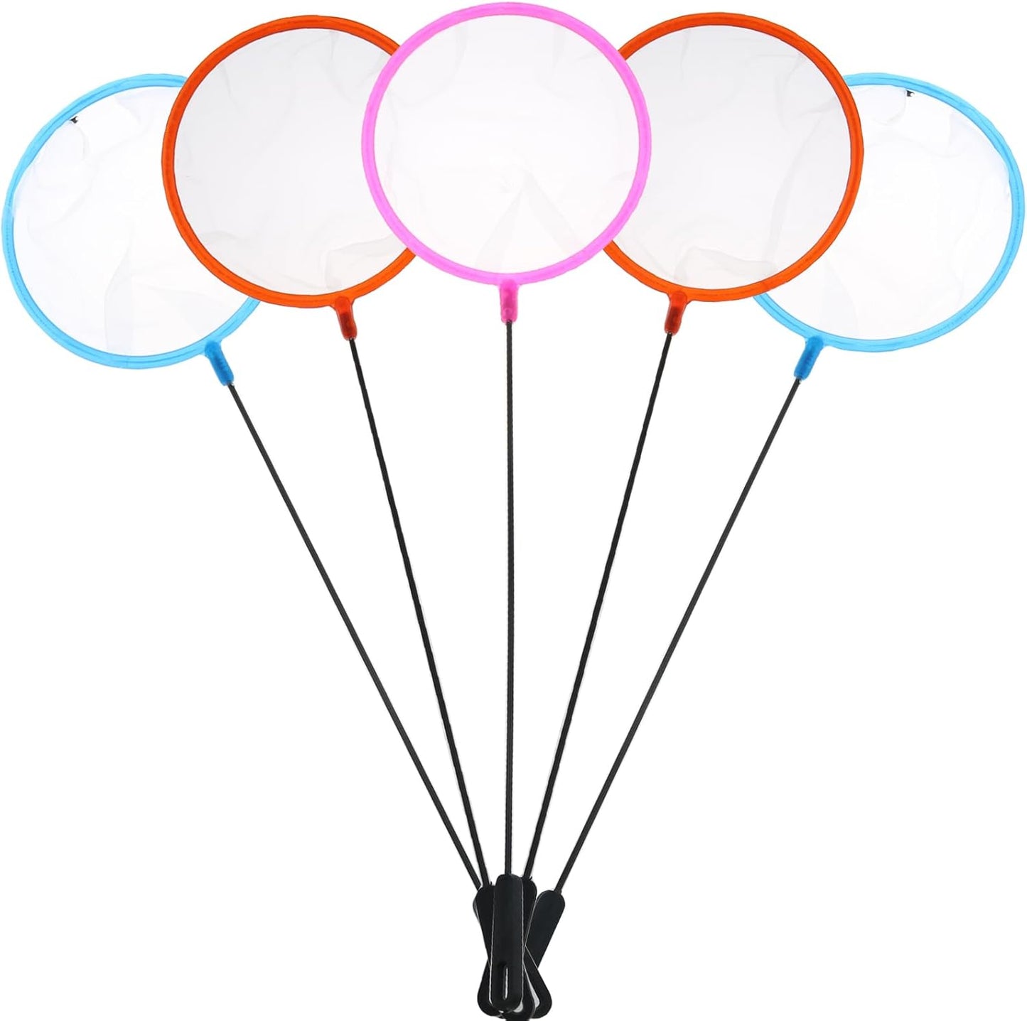 5PCS Aquarium Fish Net Mesh - 10cm Plastic Brine Shrimp Nets for Newborn Fish & Tank Cleaning, Safe Durable Artemia Sieves with Handles