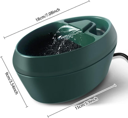 Reptile Drinking Water Fountain Chameleon Accessories Automatic Circulation System with Trough, Bearded Dragon Cage Accessories Reptiles Habitat Waterfall for Snake/Lizard/Chameleon/Turtle