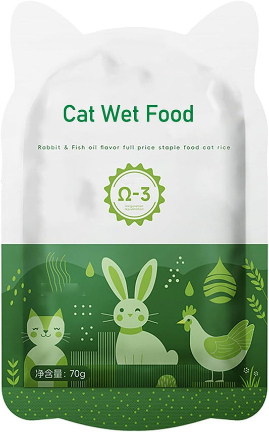 Lickable Wet Cat Food Treats for Adult & Senior Cats, Premium Wet Pet Food Delectables Bisque for Cats Pigeon Meat Recipe Protein-Rich - (Pack of 10) 2.8 oz Pouches (S, Pigeon)