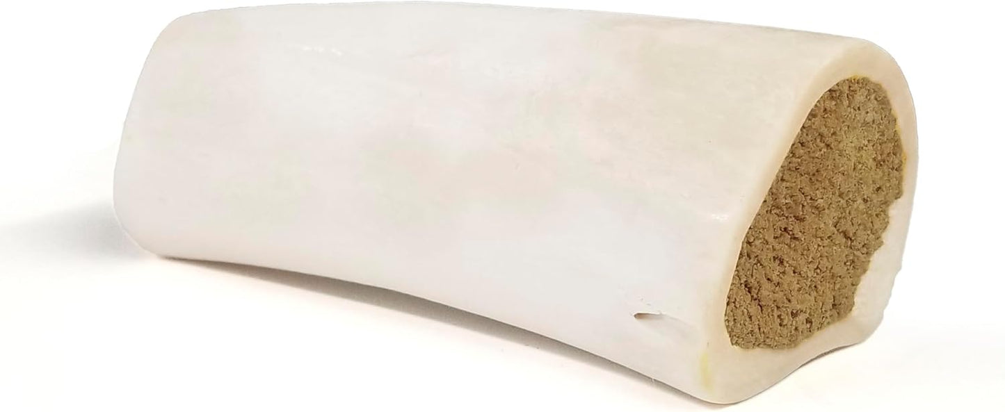 Cadet Stuffed Shin Bone, Long-Lasting Dog Chew Bones for Aggressive Chewers, High Protein Filled Bone Dental Chew for Dogs, Bully Stick Flavor Filling, 5-6" for Large Dogs