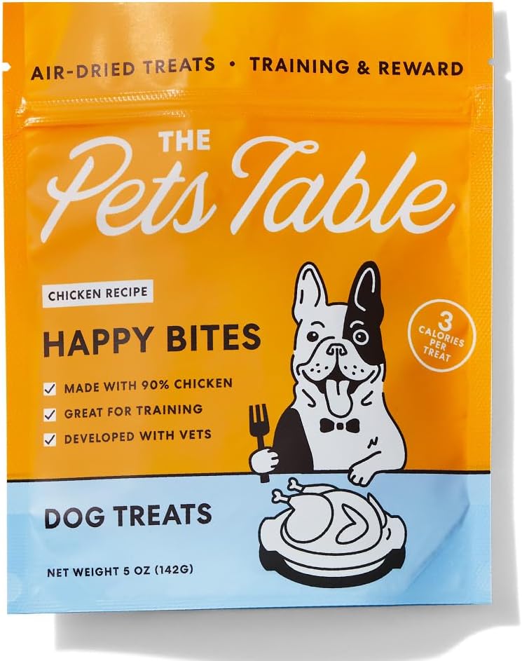 The Pets Table, Bundle of Chicken & Sweet Potato Air-Dried Dog Food, 48-Ounce Bag + Chicken Grain-Free Air-Dried Dog Treats, 5-Ounce Bag (Pack of 2)