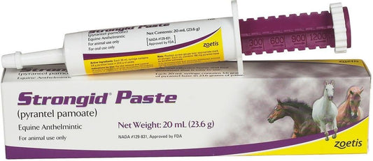 Paste Horse Dewormer, Safe for use in breeding, Pregnant and lactating mares, and Young Foals, 20-ml Syringe