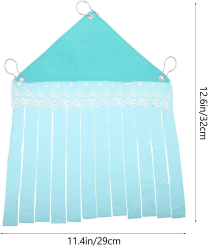 Kisangel Hamster Huts and Guinea Pig Hideout Hammock Polar Fleece, Small Animal Nest for Cage Corner, Mint Green Concealed Pet Shelter for Hamsters and