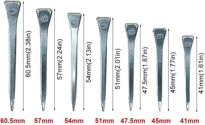 Horseshoe Nails 100Pcs Durable Horseshoe Nails Steel Harness Repair Horse Shoe Hoof Equestrian Sports Equipment for Securing Firmly(100Pcs E6 54mm)