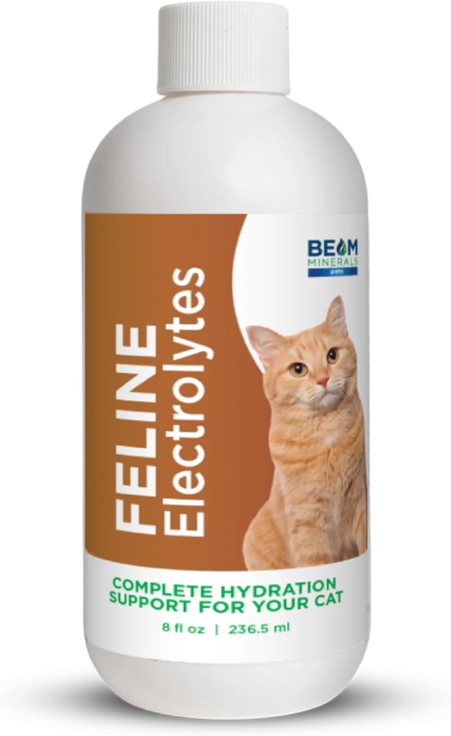 Beam Minerals Complete Feline Electrolytes | Full-Spectrum Electrolytes for Cats | 8 Fl Oz