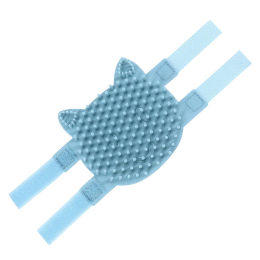 Silicone Cat Corner Brush Self-Massager Grooming Tool for Cats Pet Wall Comb Light Color Small Size Dry and Wet Use Hair Removal