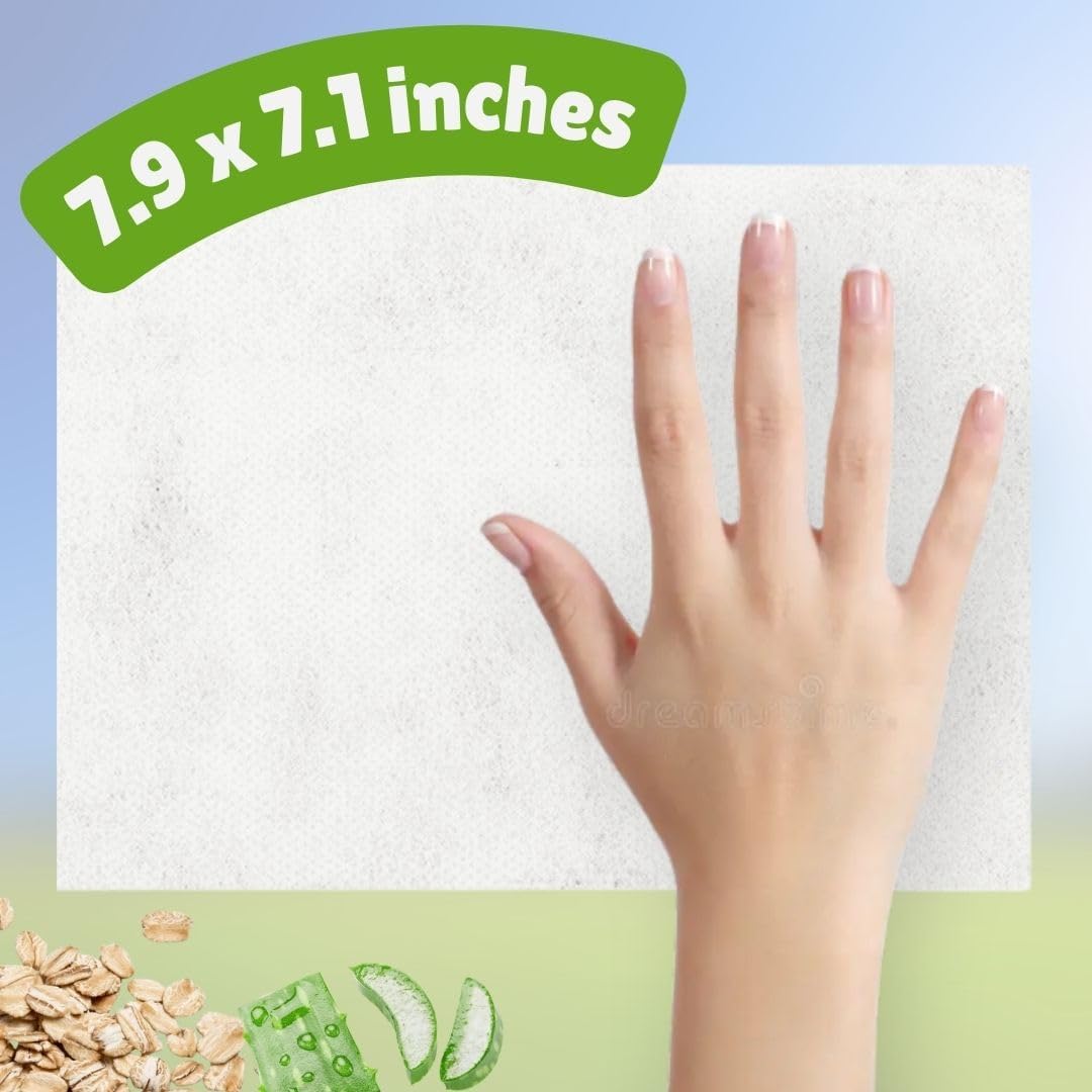 Unscented Pet Wipes for Dogs & Cats, 4×110 (440 Total) + 4 Bonus Gloves – Soothes Itchy, Dry Skin – Extra-Gentle Grooming Wipes for Paws, Ears, Eyes & Sensitive Areas – Hypoallergenic & Alcohol-Free