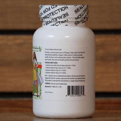 Dr. Judy Morgan's Naturally Healthy Pets Derma-3 Omega3 Fish Oil Twist Caps for Dogs and Cats (Small)