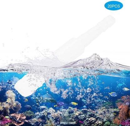 20pcs Transparent PVC Tube Connector Set Air Pump Hose Converter Aquarium Hose Adapter Tubing System Accessories