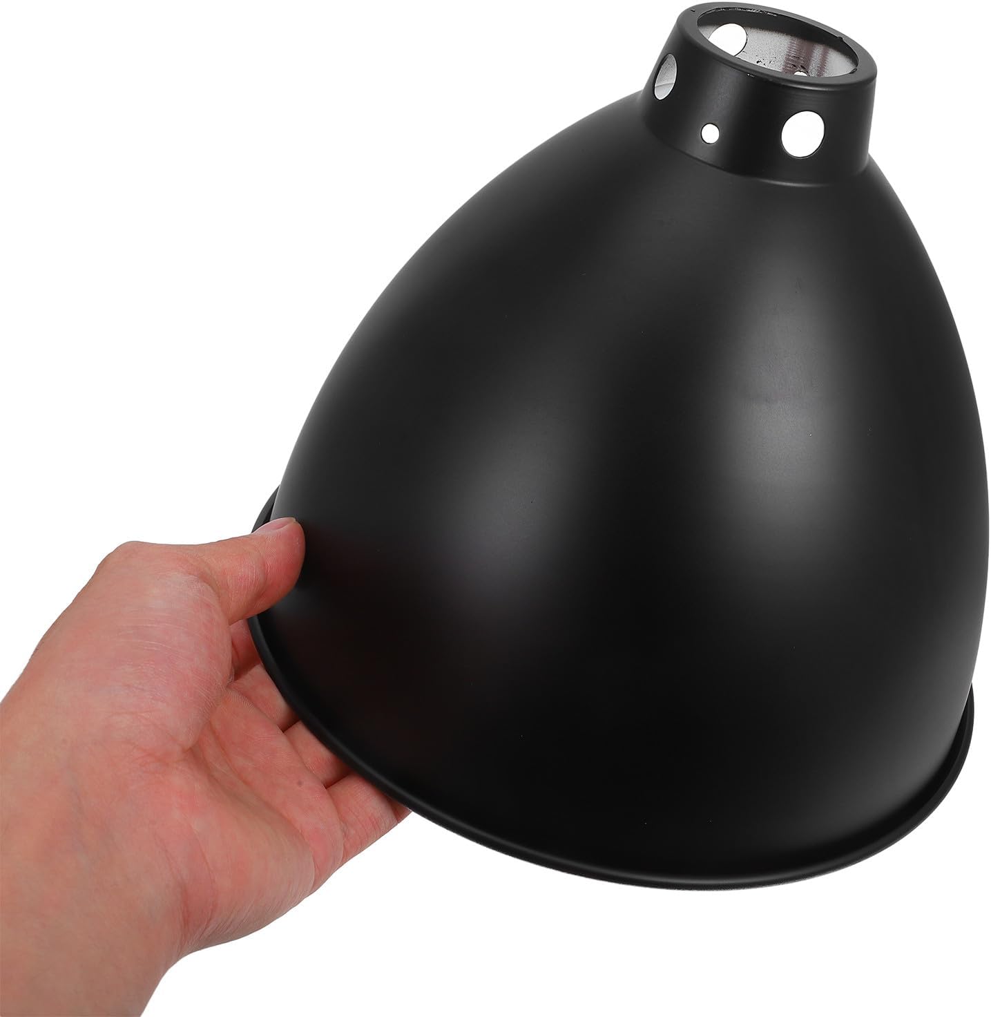 Reptile Box Lampshade Heating Lamp Reflector Cover Iron 8.5-Inch Deep Curved Dome for Terrarium Heat Lamp Protection in Reptile Tank Habitat