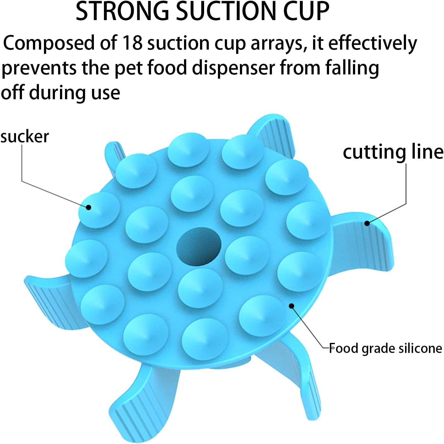 Slow Feeder Insert for Dog Bowl,Silicone Pet Food Slow Feeder(Cuttable),with Suction Cups for Large Breed and Medium Small Size Compatible with Regular Elevated Metal Glass Bowl