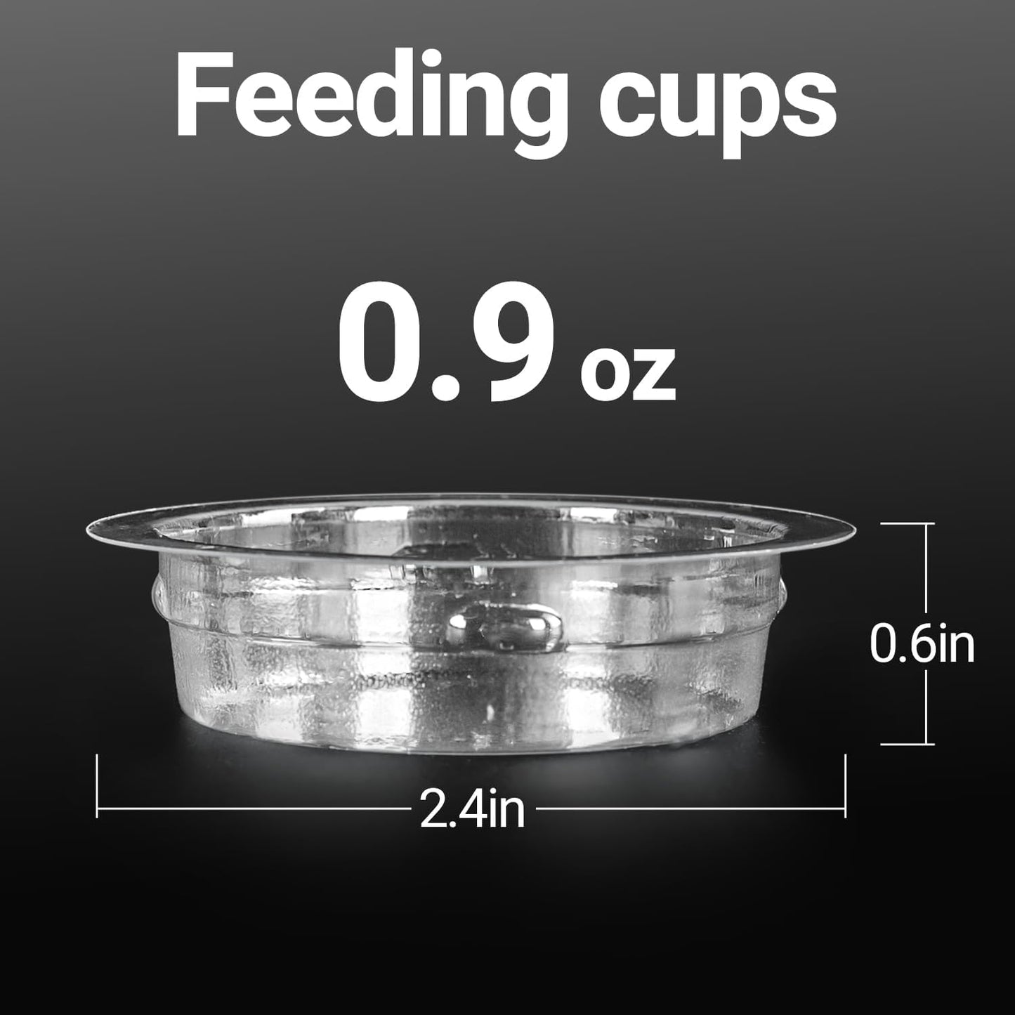 REPTIZOO 30PCS Feeding Cups for Reptile Magnetic Feeder Ledge, Replacement Cups for REPTIZOO Food Water Feeder Dish Gecko Feeding Ledge