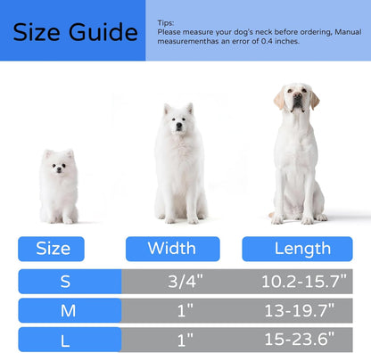 Airtag Dog Collar, Dog Collar with Airtag Holder Compatible for Apple Air Tag, Fit Circle Airtag Holder(Not Fit Other Shapes) for Large Dogs IP68 Waterproof(Rose Red,L)