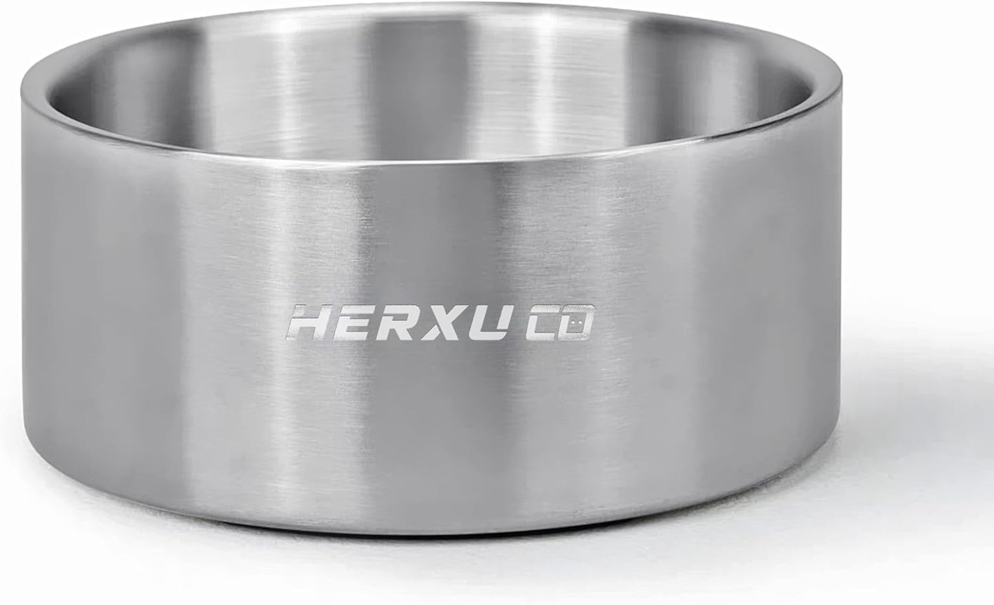 Stainless Steel Dog Slow Feeder Set – 2-in-1 Pet Bowl 64oz & Slow Feeder Ball 3.6in – Spherical Design Slows Eating & Use Separately or Together (Large)