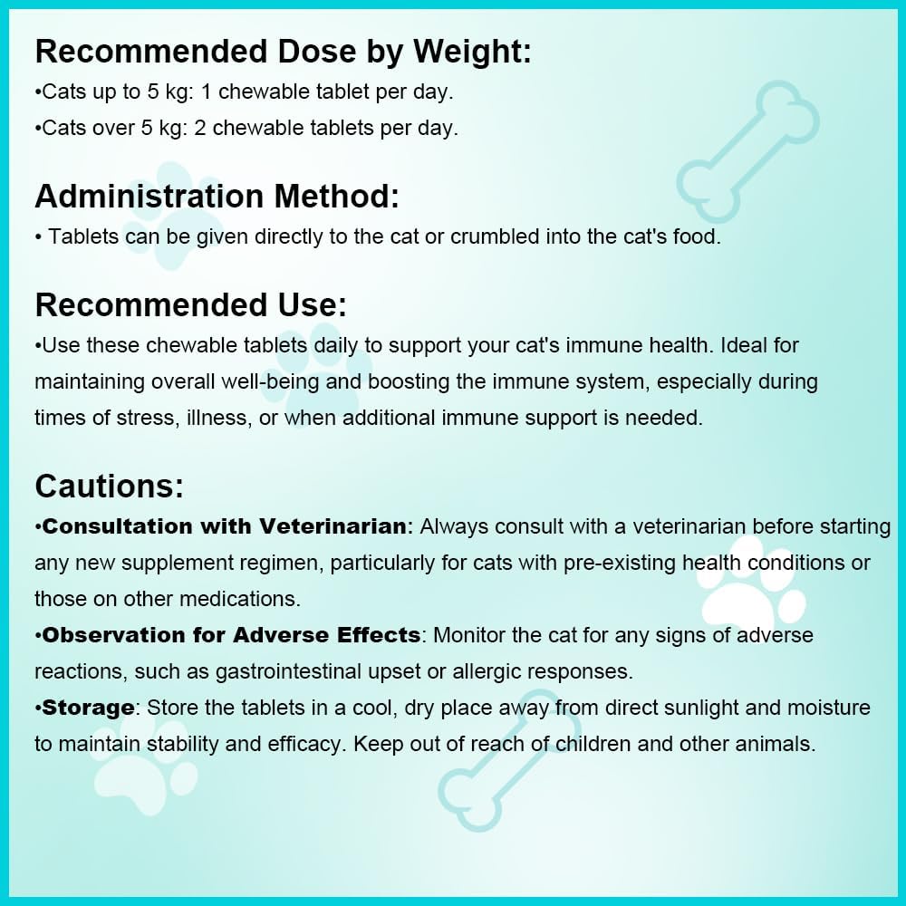 Pets Cat Immune Chews - 60 Count | Immune System Support for Cats | Antioxidant-Rich Formula with Essential Nutrients